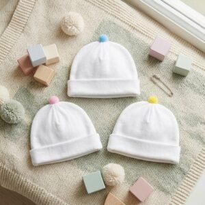 Gorros Infantiles Con Pompones