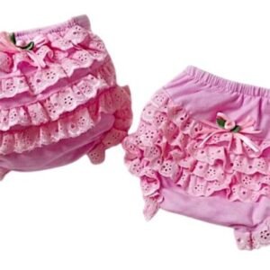 Panti Infantil Con Encaje Y Lazo
