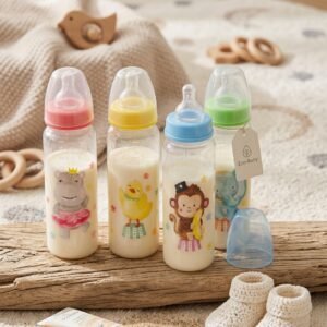 Pack de 4 Biberones Cotitas 9oz. - Estampado Fotográfico