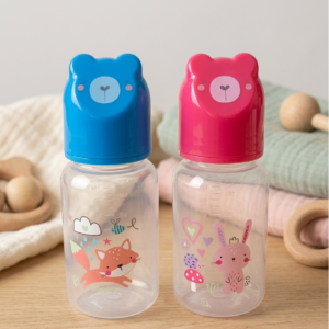 Biberón primera toma  con tapa de osito 150ml/5oz.