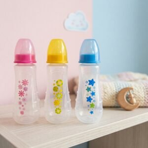 Biberón Curvado con Relieves Patrones Gráficos 250ml/8oz.
